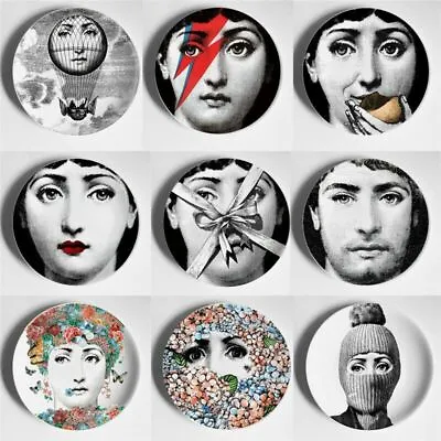 8  Wall Decorative Plates Lina Face Arts Trays Cavalieri Ceramic Crafts Dishes • $26.15