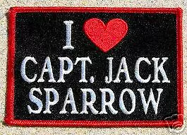 Pirates Of The Carribean Patch - I Love Jack Sparrow  • $7.99