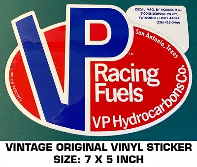 Vp Racing Fuels Hydrocarbons Original Vinyl Sticker Decal - Drag - Nhra - Nhra • $8.01