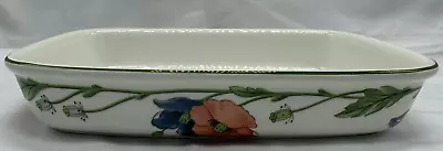 Villeroy & Boch Amapola Raised Floral Rectangular 11.5  Casserole Baking Dish • $34.50