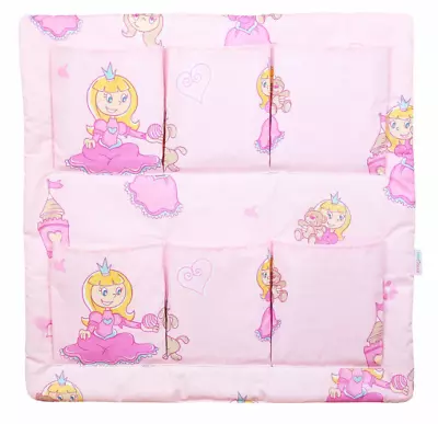 COT TIDY ORGANISER BED NURSERY HANGING STORAGE 6 POCKETS Princess • £9.99