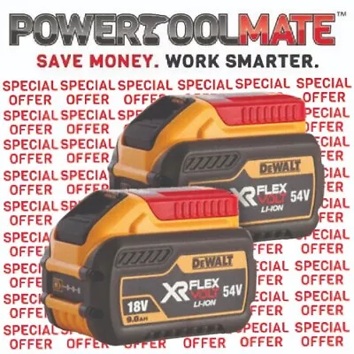 Dewalt DCB547 18V/54V FLEXVOLT XR 9.0Ah Li-ion Battery (Twin Pack) • £258.99