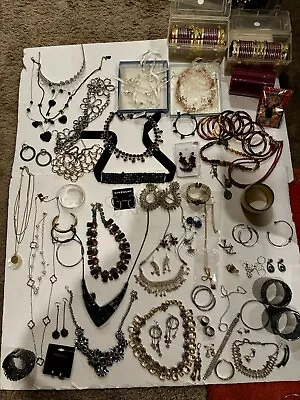 Massive Costume Jewelry Lot #1 - Monet Givenchy Betsy Johnson J.Crew Trifari • £28.15