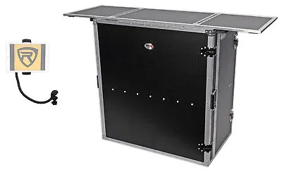 ProX XS-DJSTN Portable Mobile DJ Combo Table Facade+Gooseneck Tablet Stand • $302.95