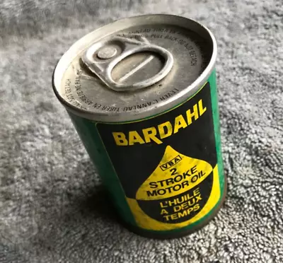 Original Bardahl 2 Stroke Oil Can Tin Garage Display 4oz 1977 Vintage Unopened • $25.25