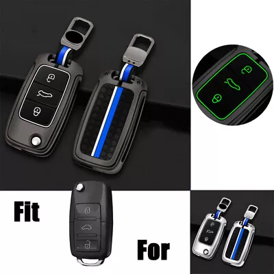 $28.50 • Buy Alloy Silicone Car Key Case Cover For VW Skoda Beetle Golf Jetta Tiguan Passat 