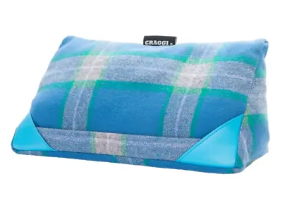 Tweed I-Pad Pillow Blue Tweed Tablet Cushion Holder Stand Gift • £19.95