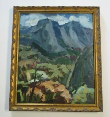 Vintage Impressionist Oil Painting Indonesia? Chinese ? Landscape Signed Alfi ? • $1400