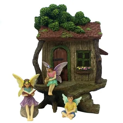 Fairy Garden House & Accessories Set With Miniature Decor Ornaments Figurines • £36.97