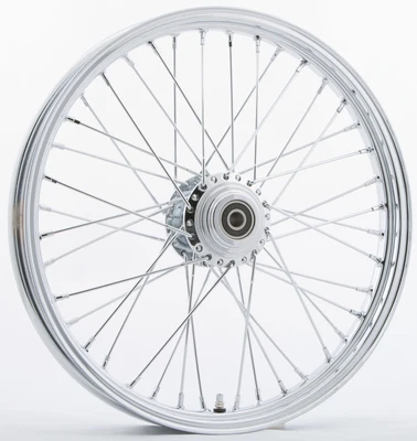 $293.95 • Buy Chrome Dual Single Disc 40 Spoke Front Wheel 21X2.15 Sportster 1200 Nightster 07