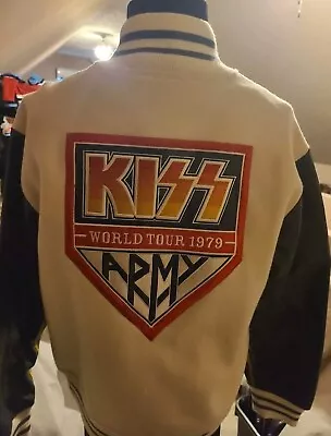 Kiss Army World Tour 1979 Mens Varsity Jacket Size L • $1