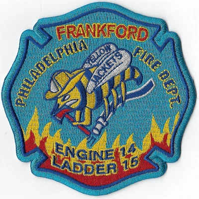 $6.95 • Buy Philadelphia Engine 14 Ladder 15 - Frankford Yellow Jackets NEW Fire Patch