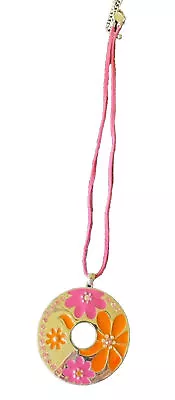 Flower Power Pendant Necklace With Rhinestones. Lia Sophia • $12.99
