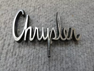 Vintage Car Emblem Badge Name Plate Chrysler • $24.99