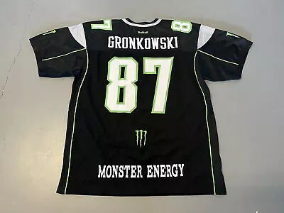 Rob Gronkowski Monster Energy Drink Promo Jersey Stitched Mens XL RIDELL Rare • $59.99