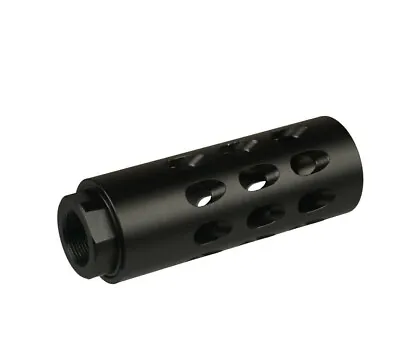 Aluminum Black Color Muzzle Brake Compensator 14x1 Left Hand Thread • $24.99