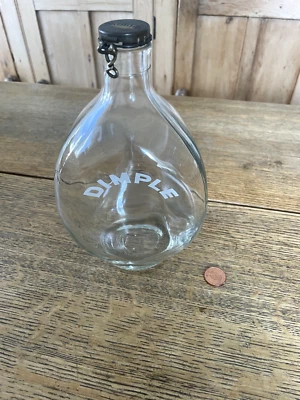 £9.95 • Buy Vintage Haig's Dimple Whisky Large Glass Bottle A660