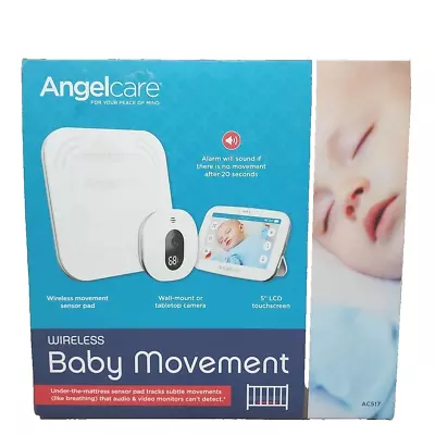 Angelcare AC517 White Wireless Movement/Sound Baby Monitor Sensor Pad 5  Screen • $48.94