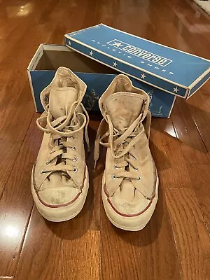 Vintage Converse High Top Sneakers Men's White Size 8 • $49