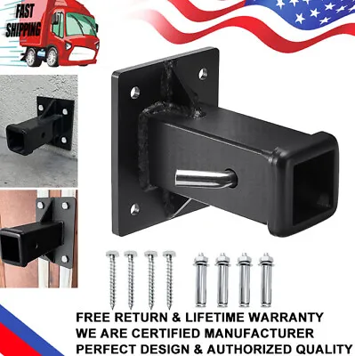 SPARKWHIZ Bolt On Hitch Receiver Tube 2 Inch Hitch Wall Mounted Hitch Mount US • $39.50