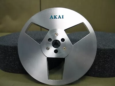 Akai Silver Metal R-7M 7 Inch Reel Vintage Single Empty 1/4 Inch Tape Original • $59.99