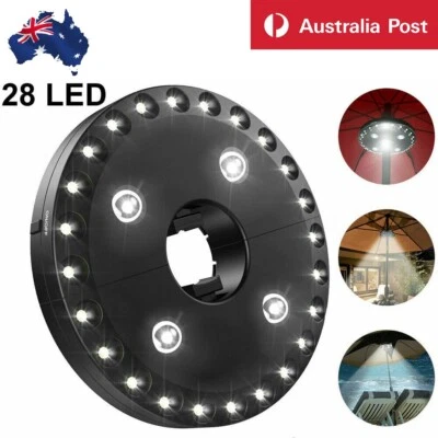 $24.45 • Buy 28 LED Patio Umbrella Parasol Light 3 Brightness Mode Outdoor Garden Camp Lamp