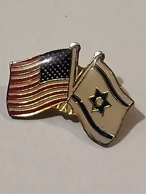 USA Flag Israel Lapel Pin Tie Tack • $2.99