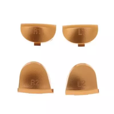 $26.85 • Buy Custom Metal L1 R1 L2 R2 Mod Buttons For PS4 Replacement Controller Gold