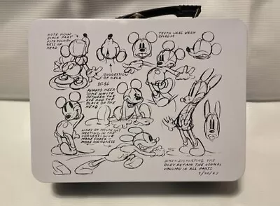 Mickey Mouse Tin Lunch Box Animation Notes BRAND NEW • $24.95