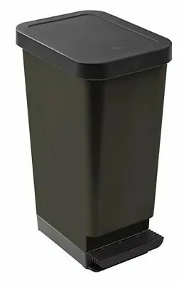 45 Litre / 45l Black Moda Pedal Kitchen Bathroom Bin Rubbish Waste Office • £29.99