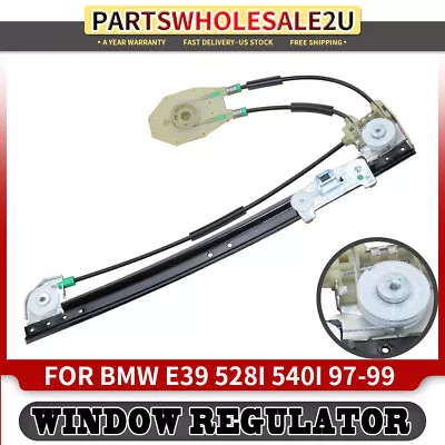 Rear Driver LH Power Window Regulator W/o Motor For BMW 528i 540i 1997-1999 E39 • $31.99