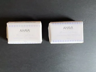 AHAVA Lot Of 2 Dead Sea Mineral Salt Soap 100g. Ea.made In Israel All Normal Sk. • $25.50