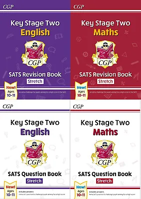 £22.99 • Buy New CGP KS2 SATS Stretch Revision Bundle 4 Book Set For The 2022 Curriculum