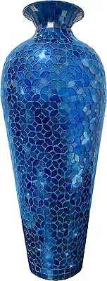 DecorShore Mosaic Vase Floor Vase Tall Vase 20” Decorative Mosaic Flower Vase • $109