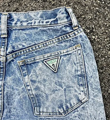 Vintage Mens Guess Georges Marciano Jeans 30 X 31 Tag 33 Straight Acid - Wash • $35