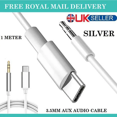 USB Type C To 3.5mm Jack Cable Car Stereo Audio Adapter Lead Fits For All Phones • £3.95