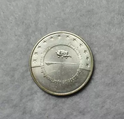 PORTUGAL 5 EURO 2007  AU   OPPORTUNITY   COMMEMORATIVE SILVER COIN (stock # 023) • $9.99