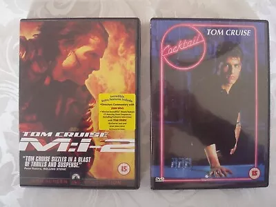 2X Tom Cruise Movie DVDs - Cocktail & M:i-2 • £2