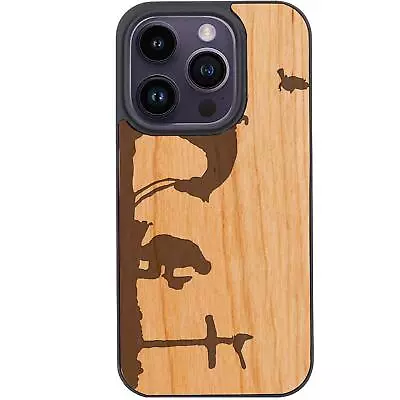 For IPhone 15 Pro Plus 14 13 12 Praying Cowboy Wood Shockproof Phone Case Cover • $52.80