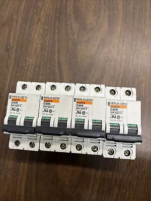 Merlin Gerin Circuit Breaker. C60N. Cat24452 (lot Of 4) • $54.99