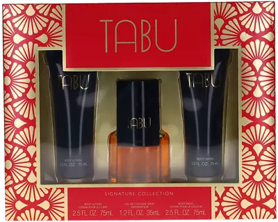 Tabu By Dana For Women Set: EDC+Body Lotion+Body Wash (1.2+2.5+2.5) New • $32.39