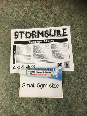 £3.40 • Buy STORMSURE  GLUE ADHESIVE  FLEXIBLE REPAIR STRONG FIX BOND  FAST First Class Post
