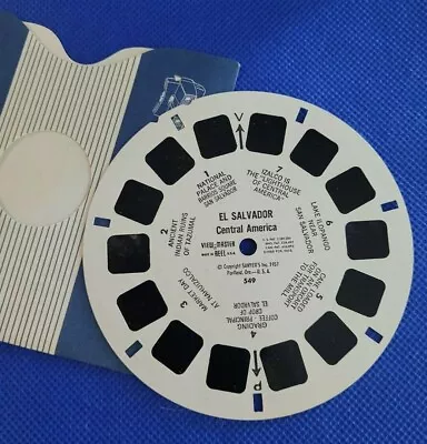 Scarce Vintage Sawyer's Single View-master Reel 549 El Salvador Central America • $28