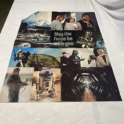 Vintage 1977 Star Wars Original Poster May The Force Be With You 21 X 16 • $12