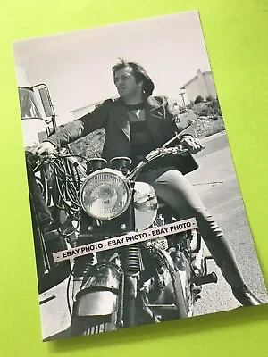 Found 4X6 PHOTO Sonny And Cher Bono Rock Music Singer Triumph Motorcycle  • $3.96