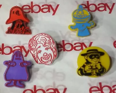 $88.89 • Buy Vtg70s Captain Crook Officer Big Mac Ronald McDonald Hamburglar Grimace Ring Lot