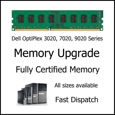 4GB DDR3 Memory Upgrade For Dell OptiPlex 3020 Computer / PC PC3-12800U 1600MHz • £6.99