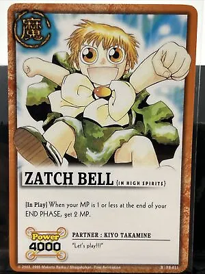 Zatch Bell (In High Spirits) #PR-011 Promo Trading Game Card TCG CCG • $13.90
