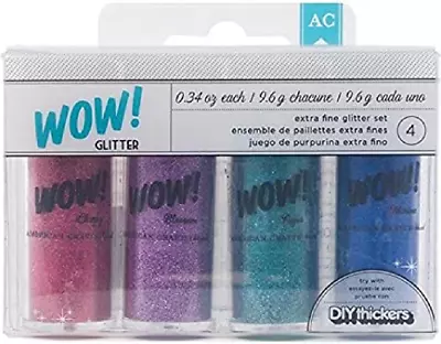 Diy Thickers Wow Extra Fine Glitter Set  4 Colors • $8