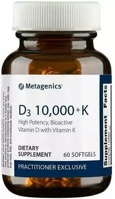 Metagenics D3 10000 + K Softgel - 60 Count • $35